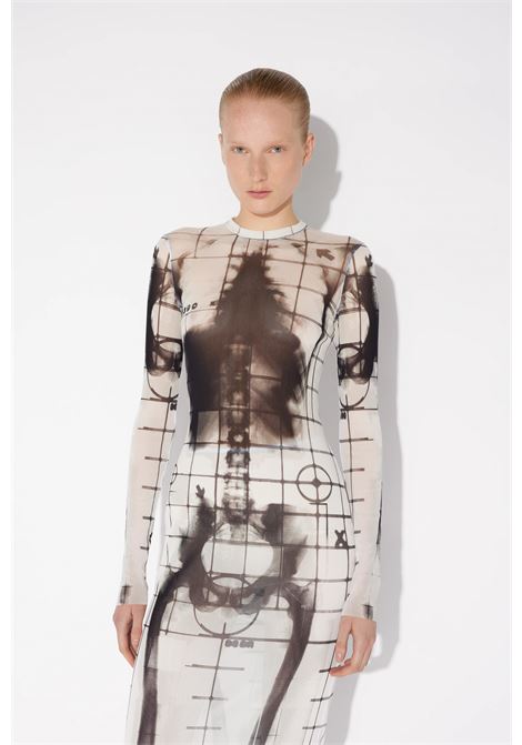squeletor long dress woman white JEAN PAUL GAULTIER | 25/33-F-RO309-T5800100
